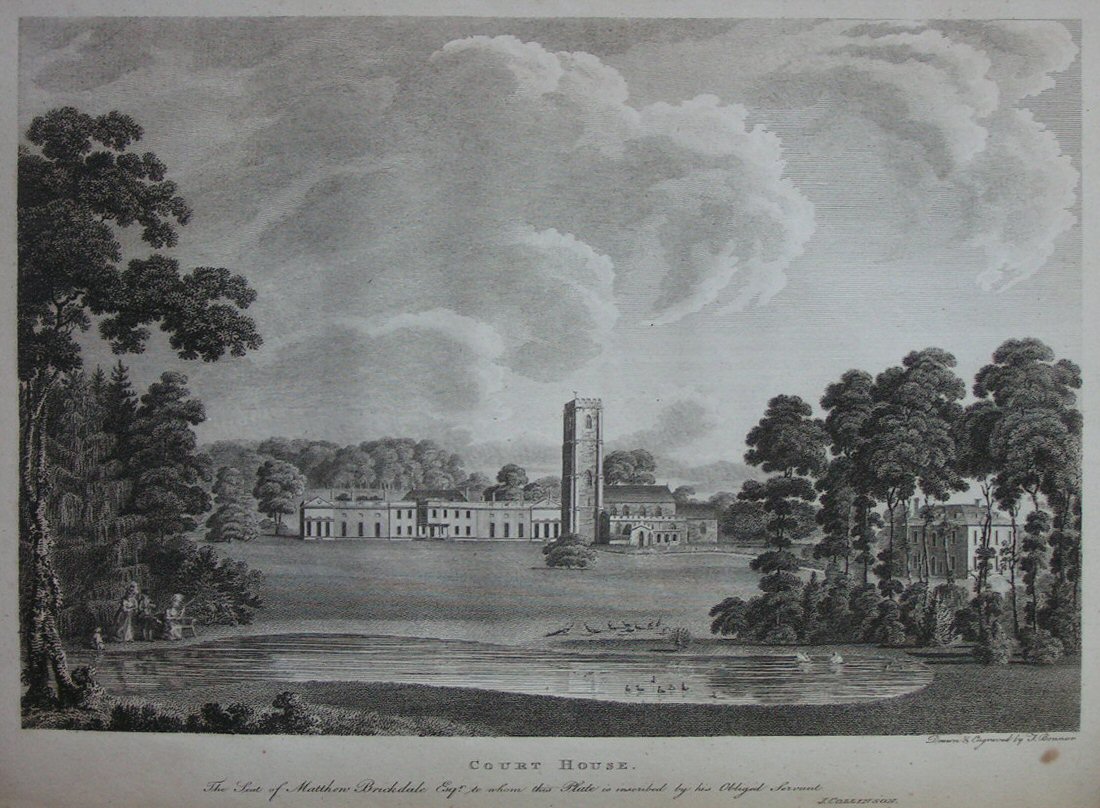 Print - Court House. The Seat of Matthew Brickdale Esqr. - Bonnor